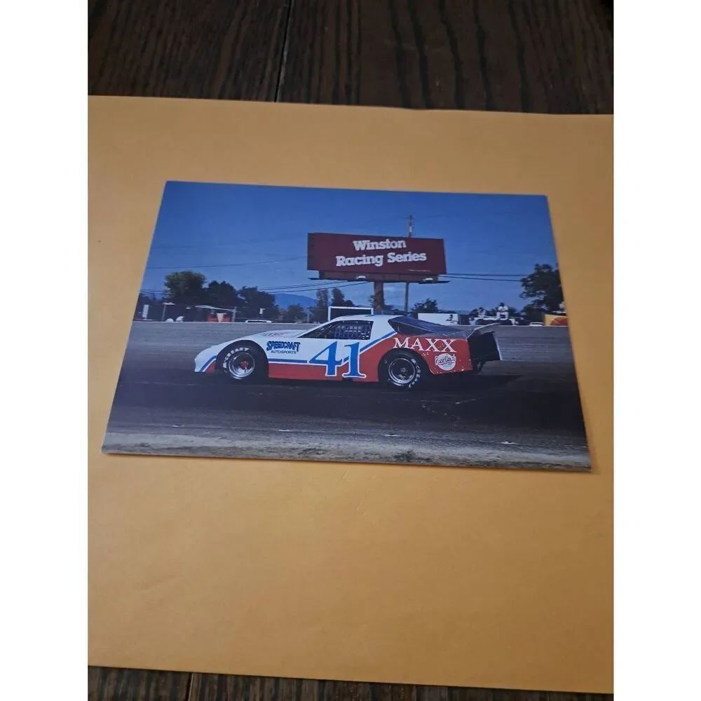 Vintage 1990 NASCAR Sheri Bown Driver Card #41 Speedcraft Auto Max 5x7 Camaro